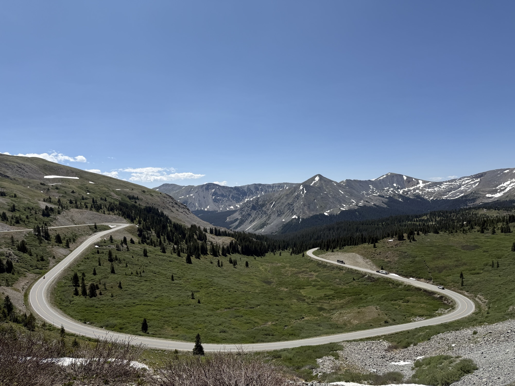 Mountain road panorama
