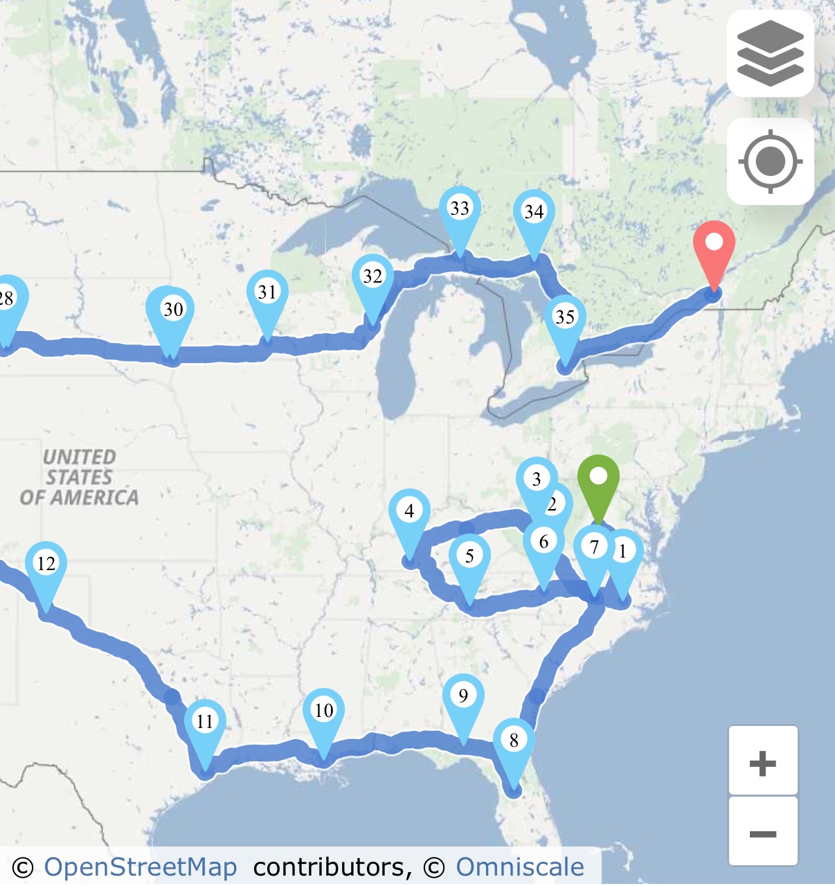 Charlottesville, VA to Montreal