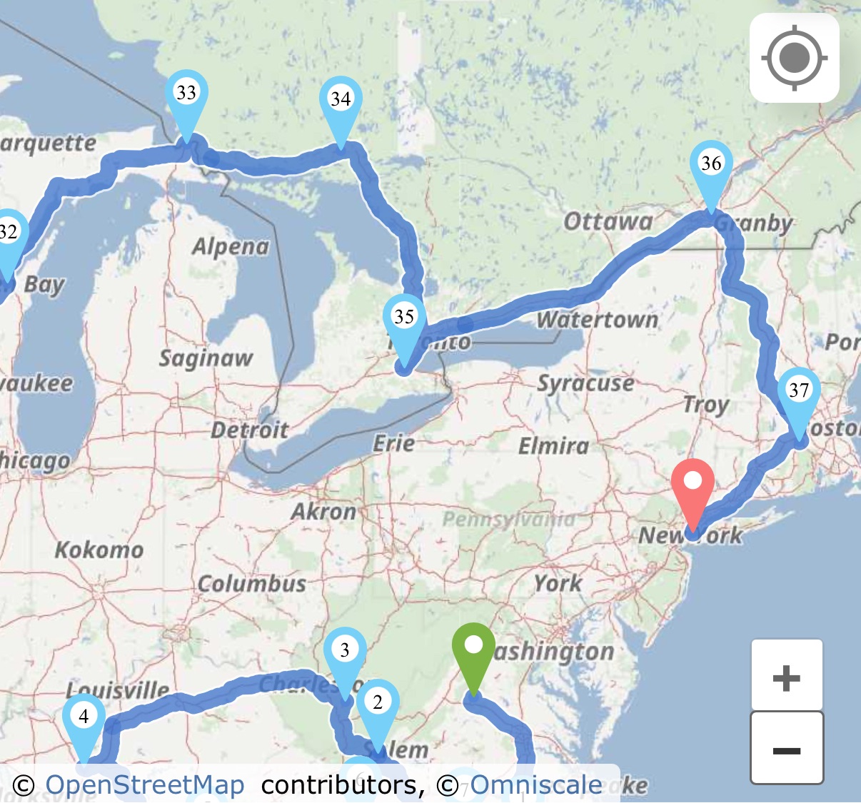 Sutton, MA to New York, New York