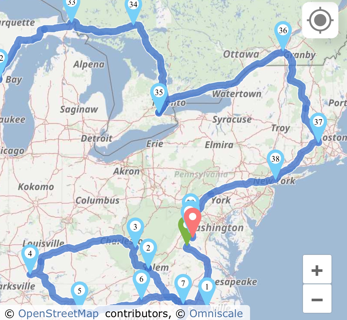 Charlottesville, VA to Culpeper, VA